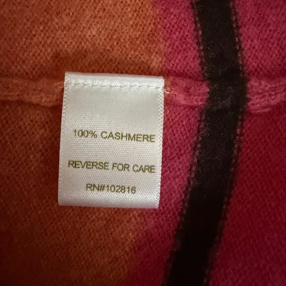Garnet Hill Cashmere Striped Sweater - Picture 5 of 9